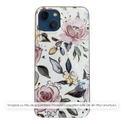 Husa pentru Samsung Galaxy S24 Ultra - Techsuit Marble Series - Chloe White - 1