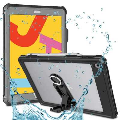 Husa pentru iPad 10.2" (2019 / 2020 / 2021) - ShellBox Waterproof IP68 - Black - 1