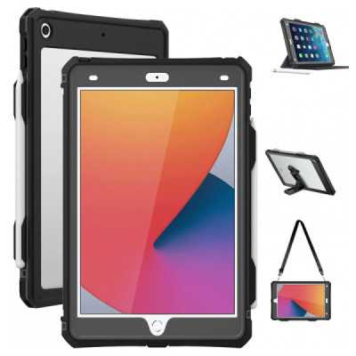 Husa pentru iPad 10.2" (2019 / 2020 / 2021) - ShellBox Waterproof IP68 - Black - 4