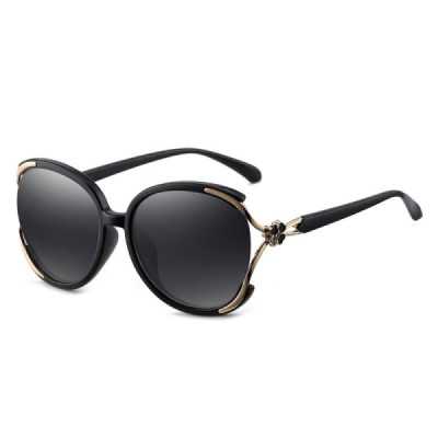 Ochelari de Soare pentru Femei cu Protectie UV - Techsuit Polarized (1384) - Black / Gray - 1