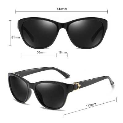 Ochelari de Soare pentru Femei - Techsuit Polarized (A572) - Black / Gray - 7