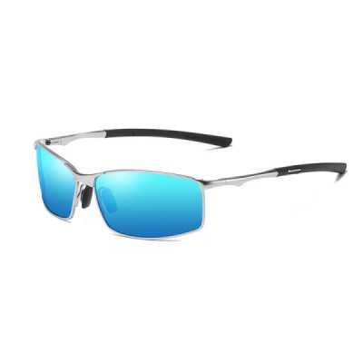 Ochelari de Soare pentru Barbati - Techsuit Polarized (559) - Silver / Blue Mirror - 1