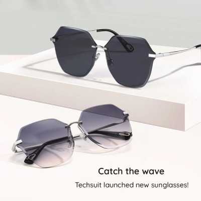 Ochelari de Soare pentru Femei - Techsuit (8195) - Silver / Gradient Purple - 6