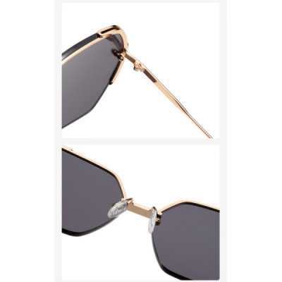 Ochelari Supradimensionati Femei - Techsuit Sunglasses (8561) - Gold / Gray - 4