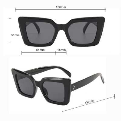 Ochelari de Soare pentru Femei - Techsuit (5277) - Black / Gray - 5