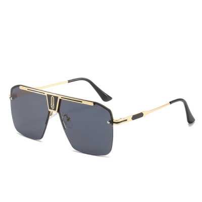 Ochelari de Soare pentru Barbati - Techsuit (2576) - Gold / Black Gray - 1