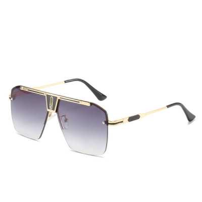 Ochelari de Soare pentru Barbati - Techsuit (2576) - Gold / Gray - 1