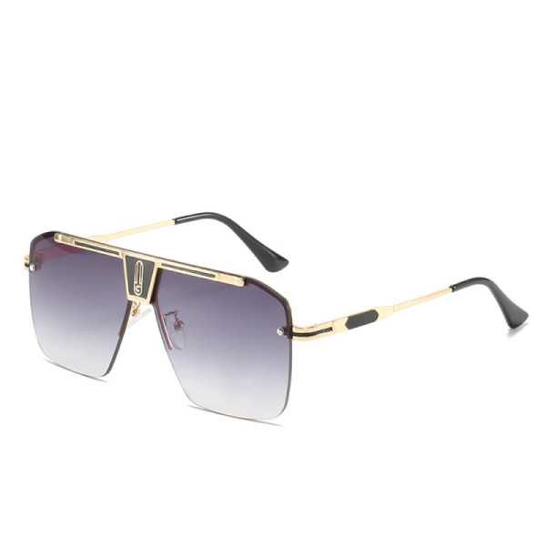 Ochelari de Soare pentru Barbati - Techsuit (2576) - Gold / Gray