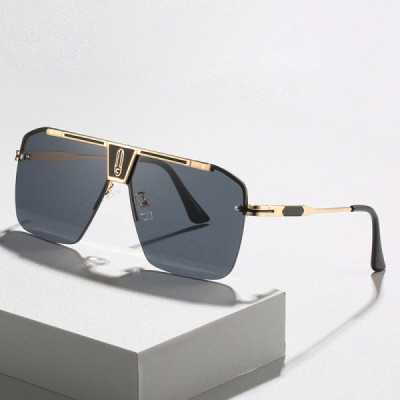 Ochelari de Soare pentru Barbati - Techsuit (2576) - Gold / Gray - 6