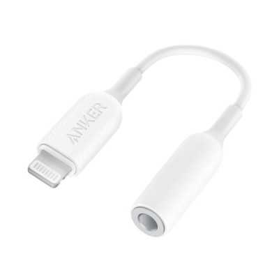 Adaptor Audio Lightning la Jack 3.5mm - Anker (A8193H21) - White - 1