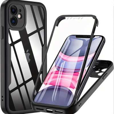 Husa pentru iPhone 11 + Folie - Techsuit ColorVerse 360 Series - Black - 1