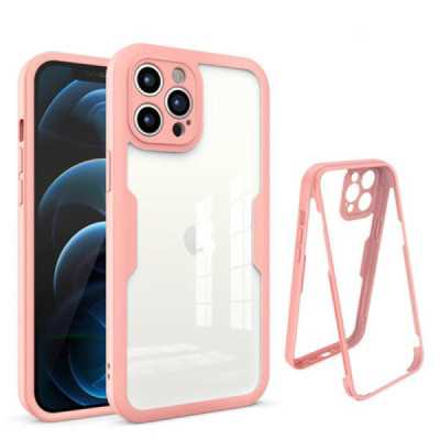 Husa pentru iPhone 12 Pro Max + Folie - Techsuit ColorVerse 360 Series - Pink - 1