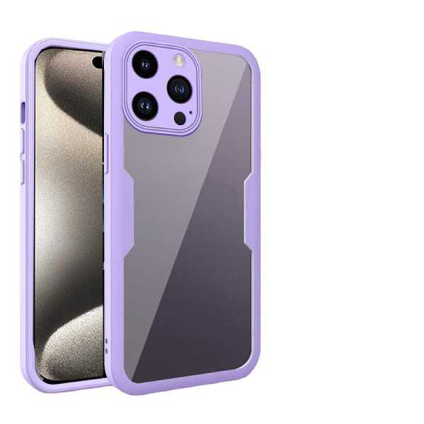 Husa pentru iPhone 15 Pro Max + Folie - Techsuit ColorVerse 360 Series - Purple