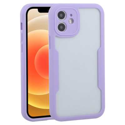 Husa pentru iPhone 12 + Folie - Techsuit ColorVerse 360 Series - Purple - 1