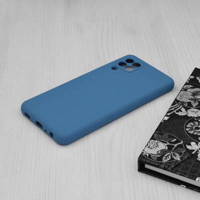 Husa pentru Samsung Galaxy A22 4G, Silicon, Denim Blue - 4 Husa pentru Samsung Galaxy A22 4G, Silicon, Denim Blue - 4