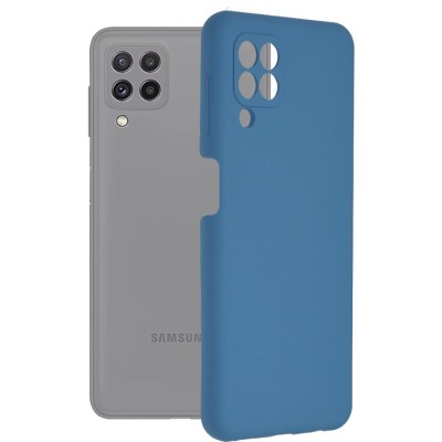 Husa pentru Samsung Galaxy A22 4G, Silicon, Denim Blue - 7 Husa pentru Samsung Galaxy A22 4G, Silicon, Denim Blue - 7