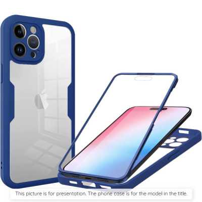 Husa pentru Xiaomi Redmi A3 + Folie - Techsuit ColorVerse 360 Series - Blue - 1