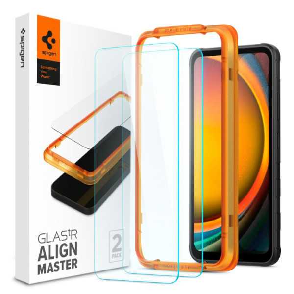 Folie pentru Samsung Galaxy Xcover7 (set 2) - Spigen Glas.TR Align Master - Clear