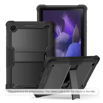 Husa pentru Xiaomi Redmi Pad SE + Folie - Techsuit Rugged TabShell - Black - 1