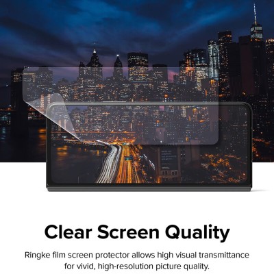 Folie Samsung Galaxy Z Fold4 Ringke Dual Easy Film Full Coverage, transparenta - 2