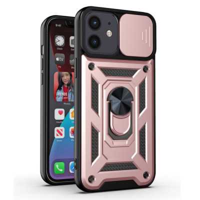 Husa pentru iPhone 12 / 12 Pro - Techsuit CamShield Series - Rose Gold - 1