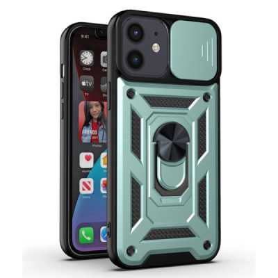 Husa pentru iPhone 12 / 12 Pro - Techsuit CamShield Series - Green - 1