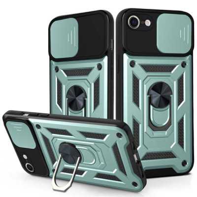 Husa pentru iPhone 7 / 8 / SE 2, SE 2020 / SE 3, SE 2022 - Techsuit CamShield Series - Green - 1