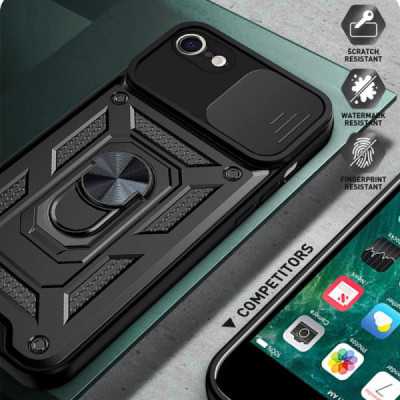 Husa pentru iPhone 7 / 8 / SE 2, SE 2020 / SE 3, SE 2022 - Techsuit CamShield Series - Green - 2