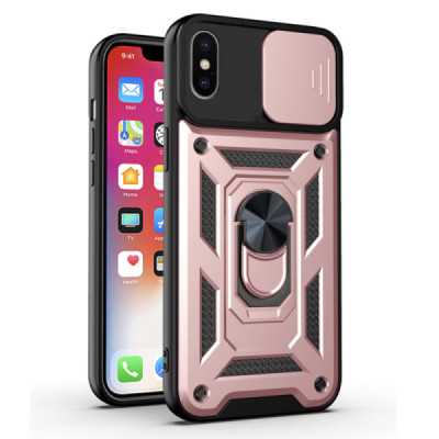 Husa pentru iPhone X / XS - Techsuit CamShield Series - Rose Gold - 1