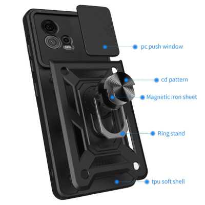 Husa pentru Motorola Moto G72 - Techsuit CamShield Series - Rose Gold - 5