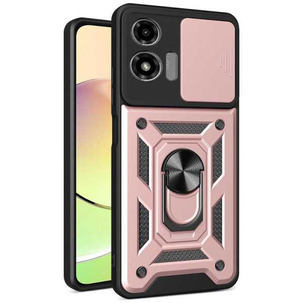 Husa pentru Motorola Moto G04 / Moto G04s / Moto G24 - Techsuit CamShield Series - Rose Gold