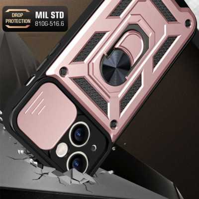 Husa pentru iPhone 13 - Techsuit CamShield Series - Rose Gold - 5