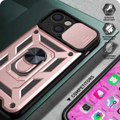 Husa pentru iPhone 13 - Techsuit CamShield Series - Rose Gold - 6