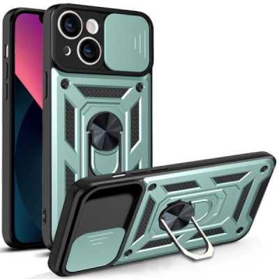 Husa pentru iPhone 13 - Techsuit CamShield Series - Green - 1