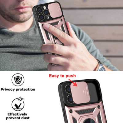 Husa pentru iPhone 13 Pro - Techsuit CamShield Series - Rose Gold - 4