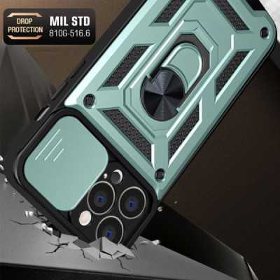 Husa pentru iPhone 13 Pro Max - Techsuit CamShield Series - Green - 6