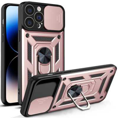 Husa pentru iPhone 14 Pro Max - Techsuit CamShield Series - Rose Gold - 1