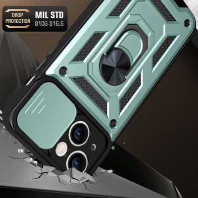 Husa pentru iPhone 14 Pro Max - Techsuit CamShield Series - Green - 3