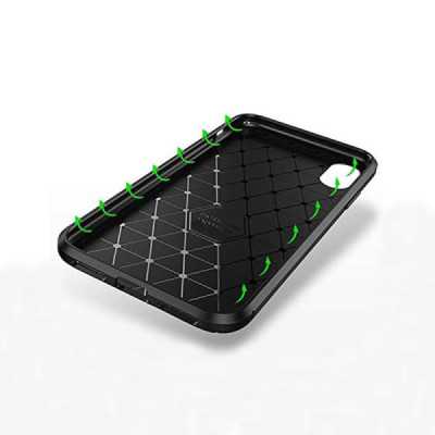 Husa pentru iPhone XR - Techsuit CarbonFiber - Black - 2