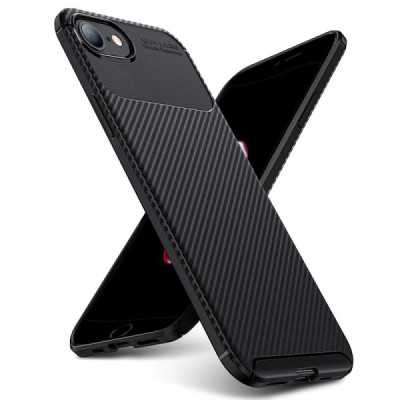 Husa pentru iPhone 7 Plus / 8 Plus - Techsuit CarbonFiber - Black - 1