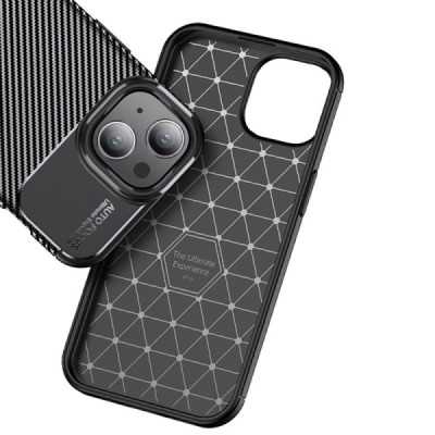 Husa pentru iPhone 13 - Techsuit CarbonFiber - Black - 5