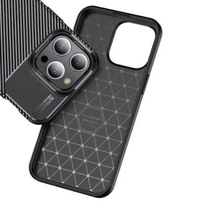 Husa pentru iPhone 13 Pro Max - Techsuit CarbonFiber - Black - 4