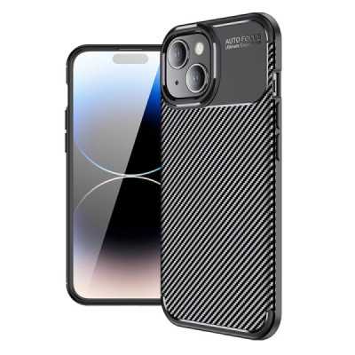 Husa pentru iPhone 15 Plus - Techsuit CarbonFiber - Black - 1