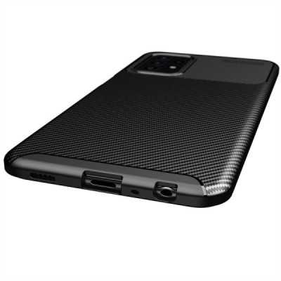 Husa pentru Samsung Galaxy A52 4G / A52 5G / A52s 5G - Techsuit CarbonFiber - Black - 6