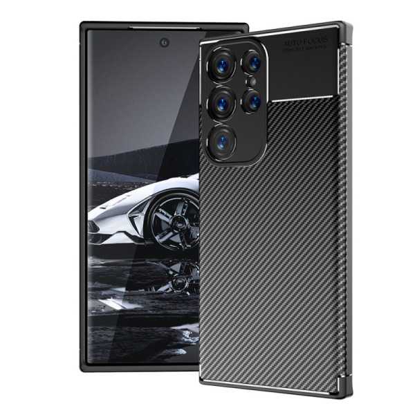 Husa pentru Samsung Galaxy S23 Ultra - Techsuit CarbonFiber - Black