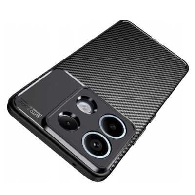 Husa pentru Xiaomi Redmi Note 13 Pro 5G / Poco X6 - Techsuit CarbonFiber - Black - 6