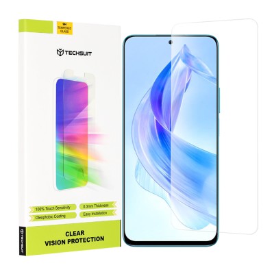 Folie pentru Honor 90 Lite - Techsuit Clear Vision Glass - Transparent - 1 Folie pentru Honor 90 Lite - Techsuit Clear Vision Glass - Transparent - 1