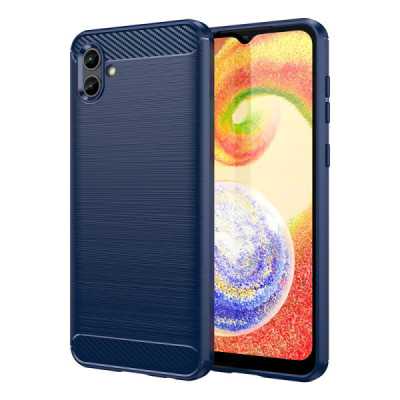 Husa pentru Samsung Galaxy A04e / M04 - Techsuit Carbon Silicone - Blue - 1