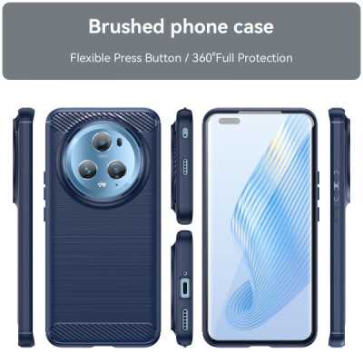 Husa pentru Honor Magic5 Pro - Techsuit Carbon Silicone - Blue - 2