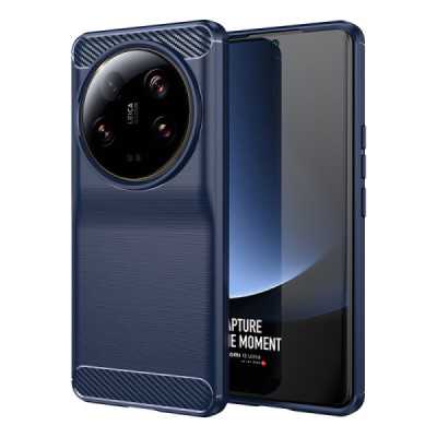 Husa pentru Xiaomi 13 Ultra - Techsuit Carbon Silicone - Blue - 1